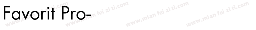 Favorit Pro字体转换